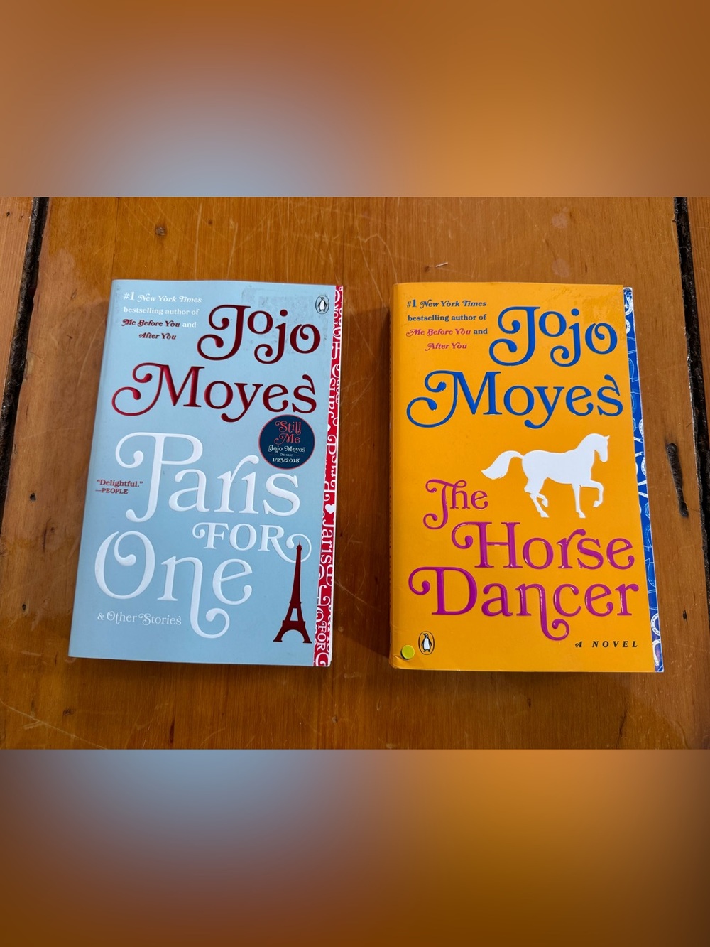 Jojo Moyes Paperback Books - Paris for One and The Horse Dancer